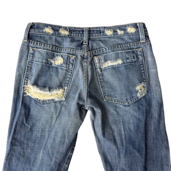 Joe's Jeans Distressed Medium Wash Boot Cut Jeans Made in USA Women's 26 - Picture 6 of 10